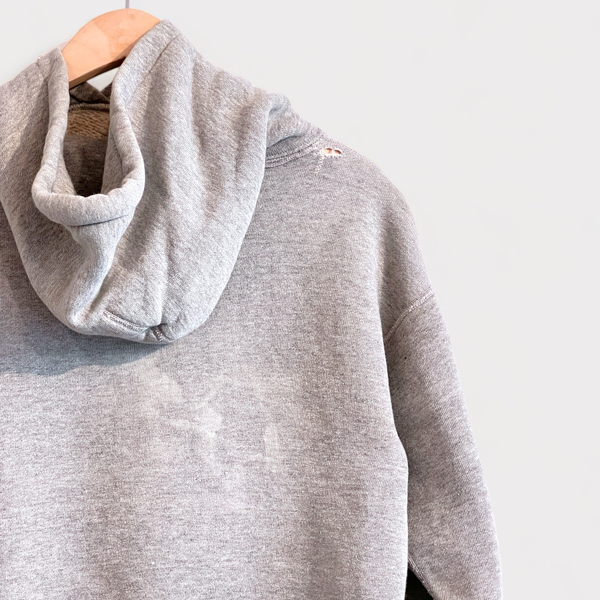1950s Heavyweight Cotton Hoodie - GREY