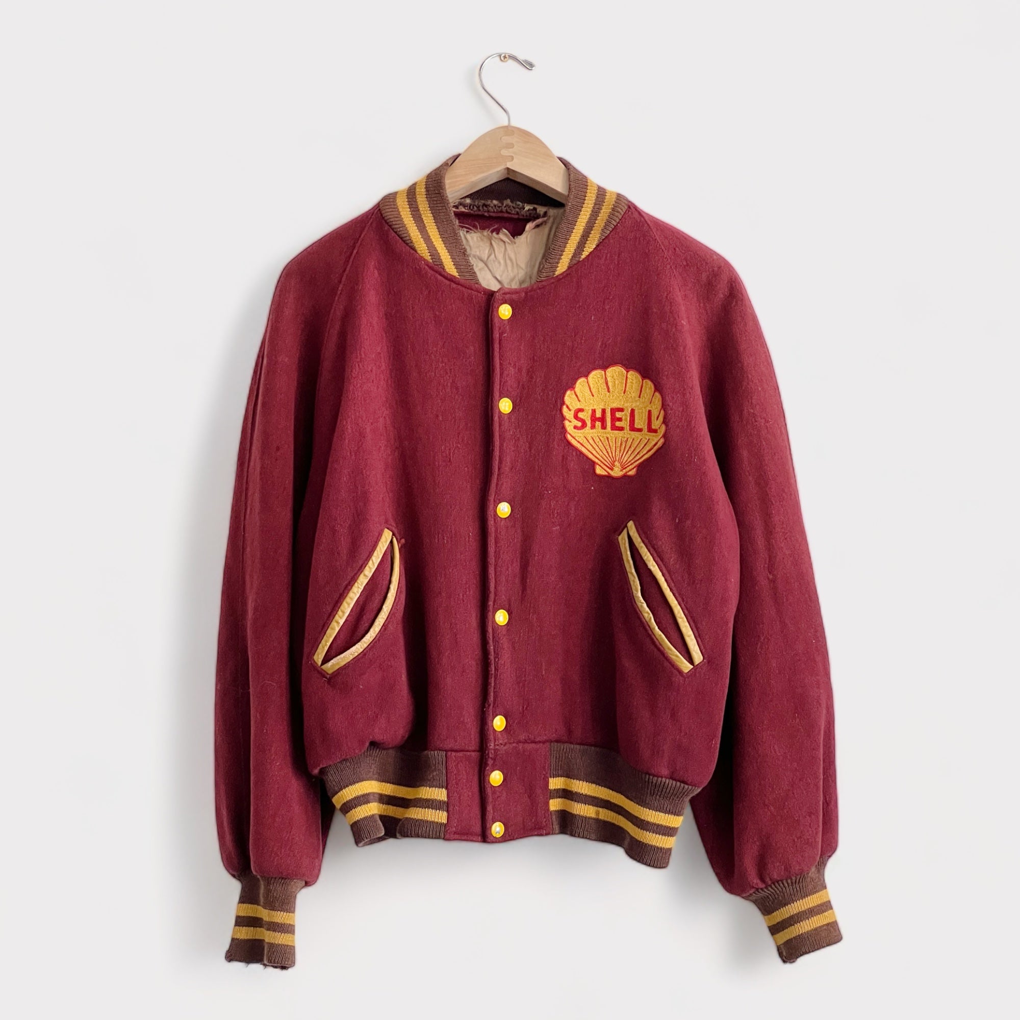 1950s Shell Wool Bomber Jacket