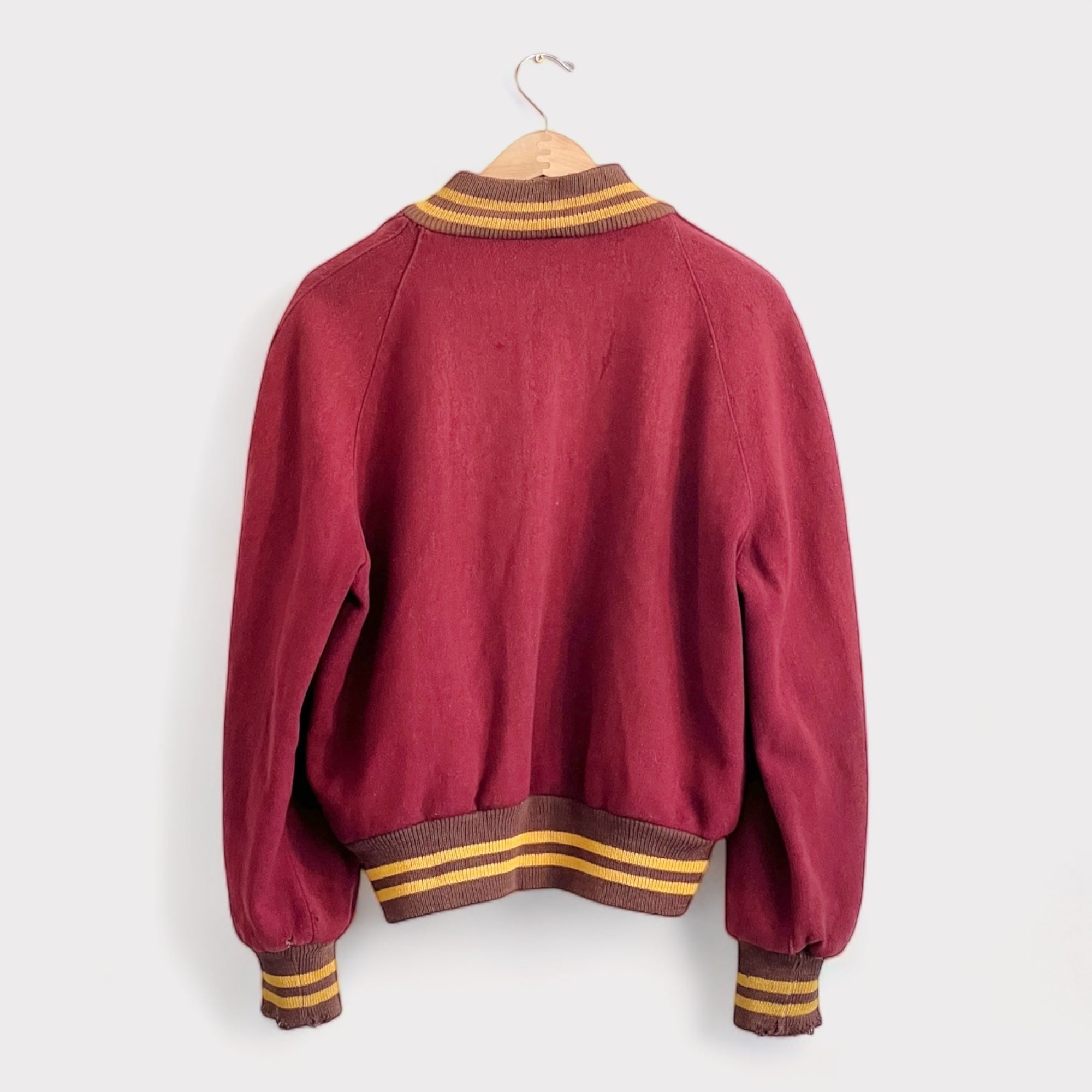 1950s Shell Wool Bomber Jacket