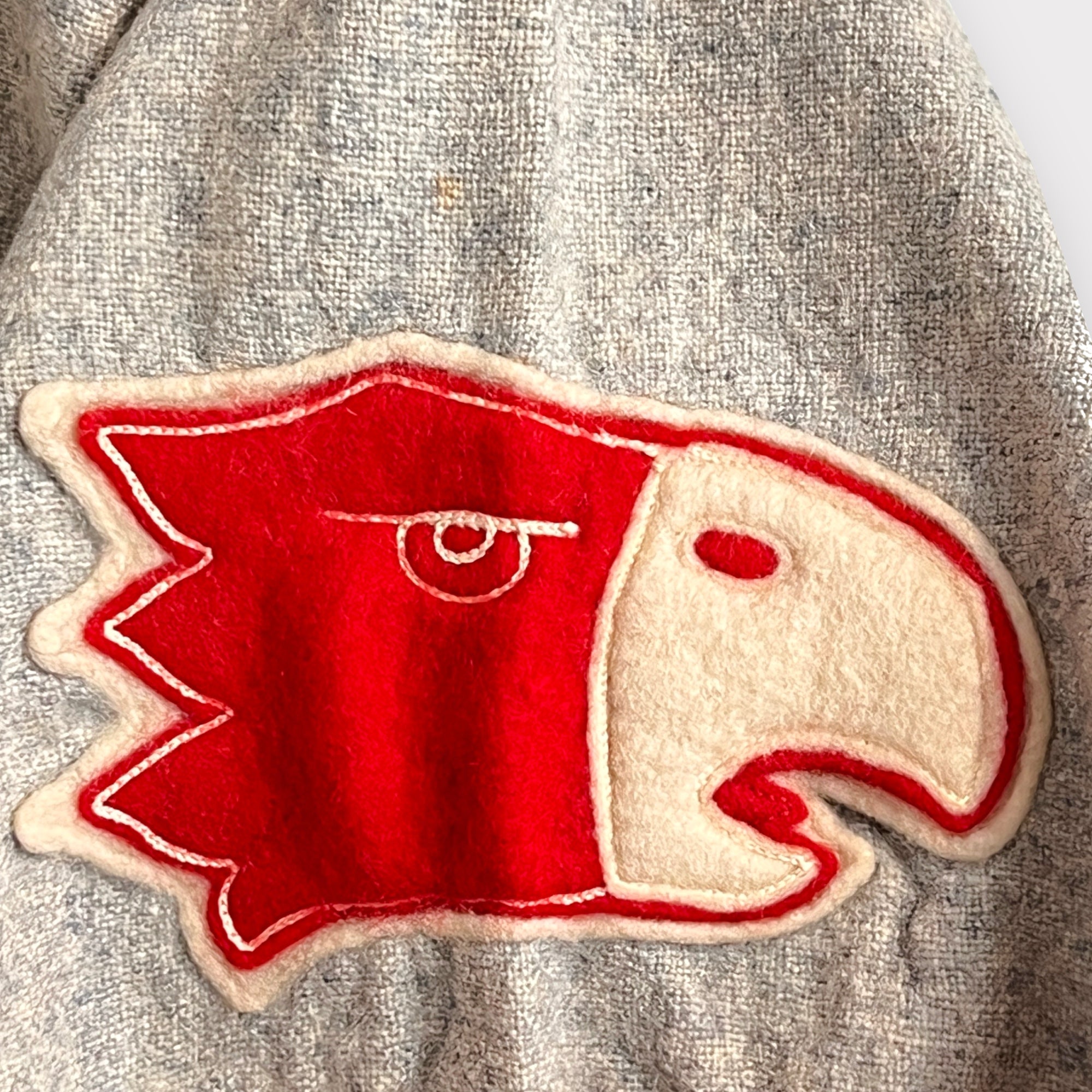 1950s Rawlings Wool “Union Red Hawks” Baseball Jersey