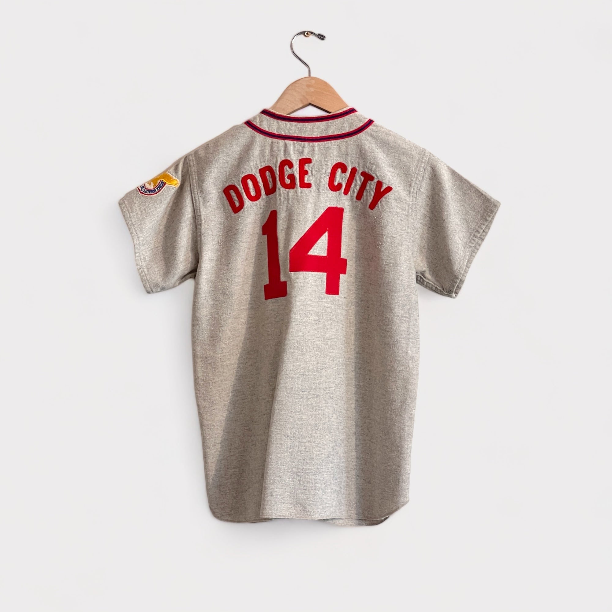1950s Dodge City F.O.E. Wool Baseball Jersey