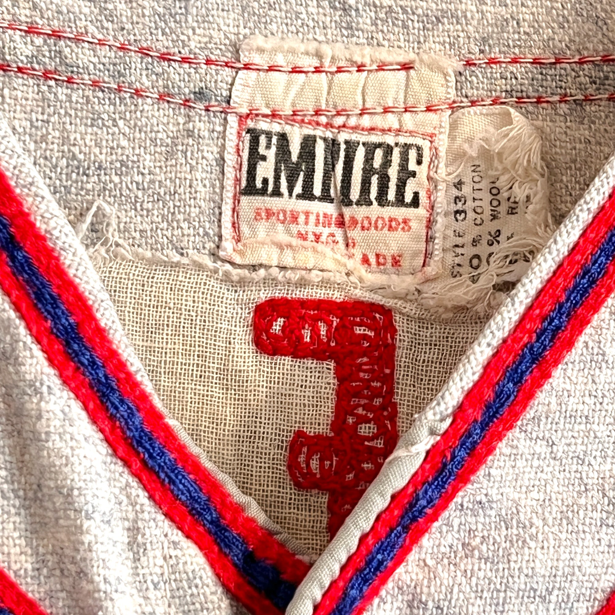 1950s Dodge City F.O.E. Wool Baseball Jersey