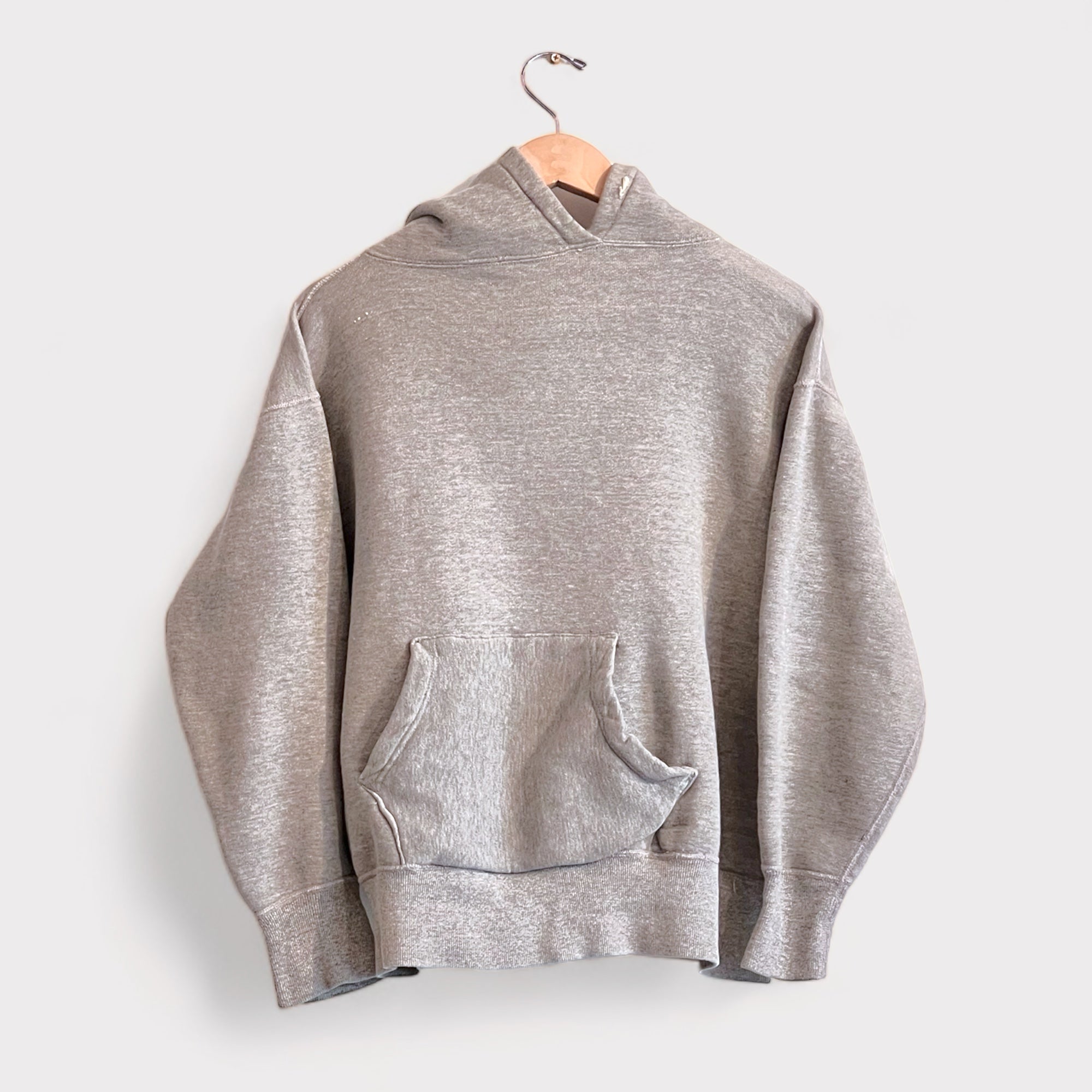 1950s Heavyweight Cotton Hoodie - GREY