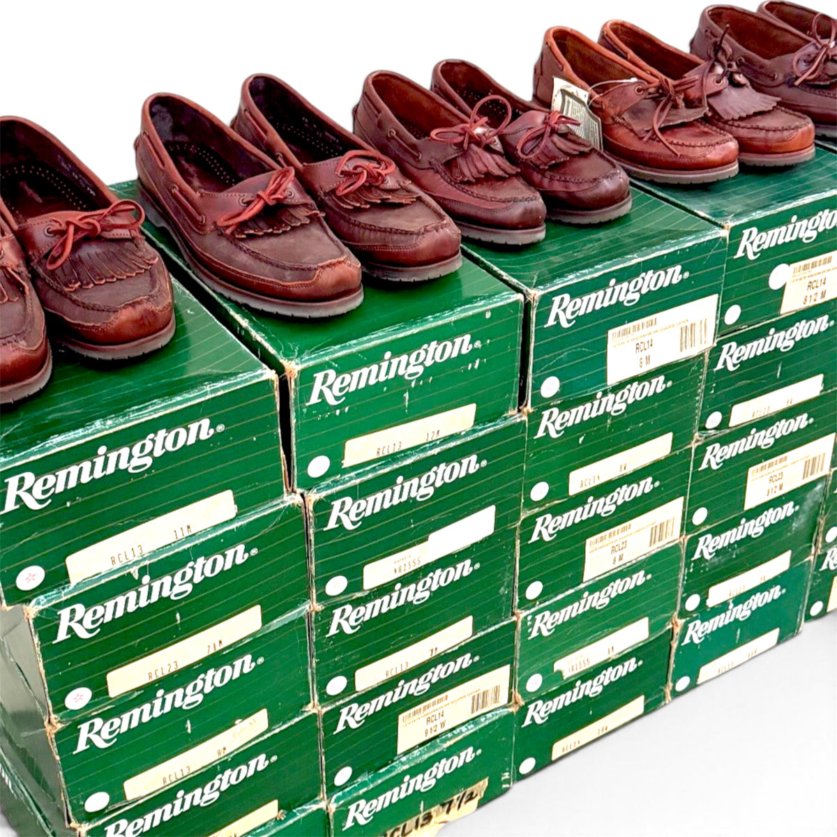 1980s Deadstock Remington Canoe Moc Leather Loafers